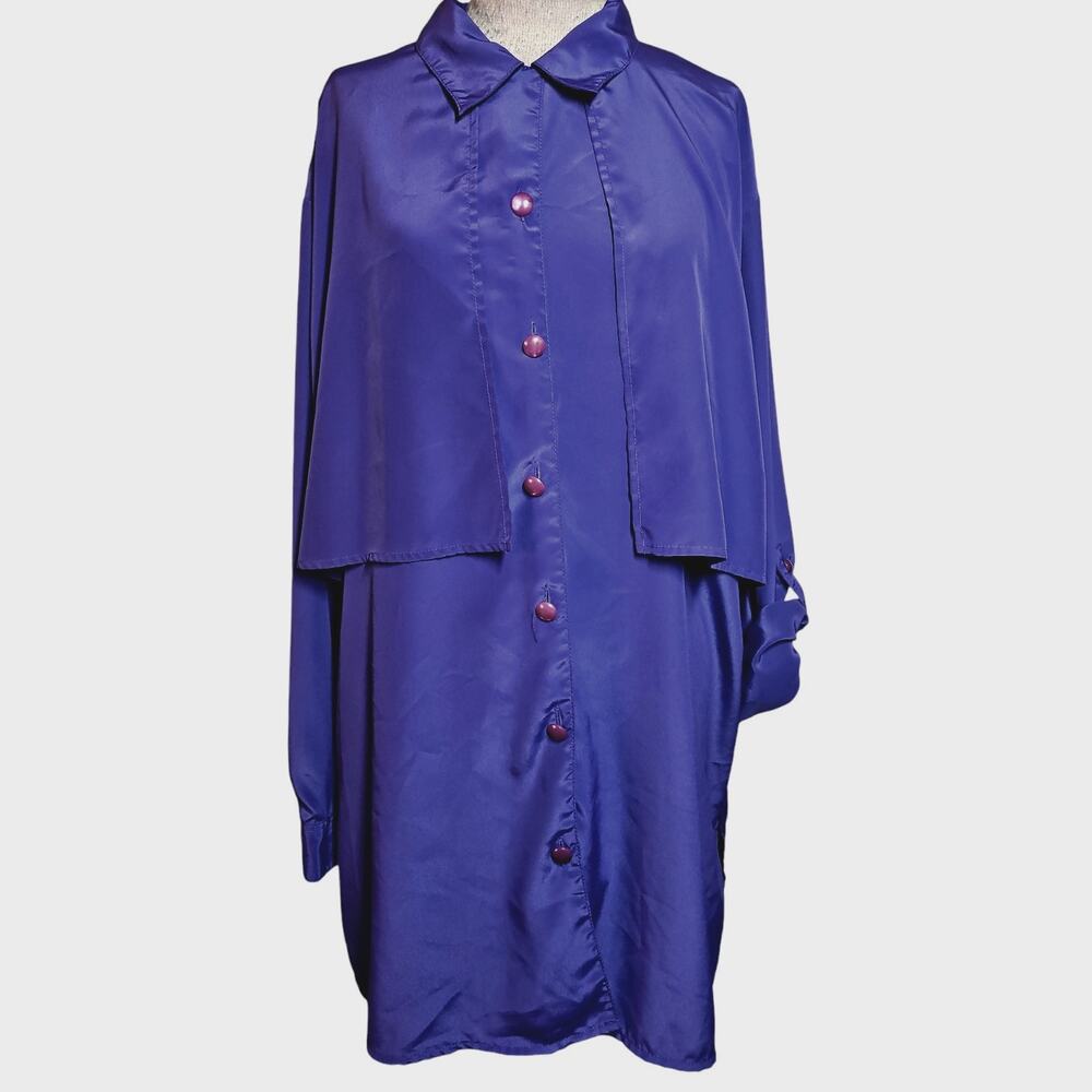 Laura and Jayne Vintage Blue Blouse Size 18